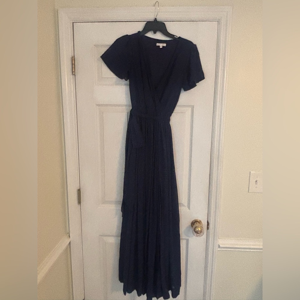 Elegant Navy Blue Maxi Dress